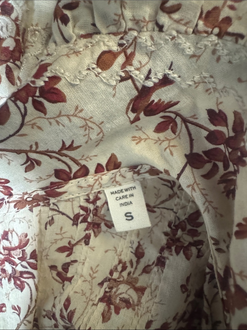 Doen Hickory Floral Ruffle Blouse - Picture 6 of 8
